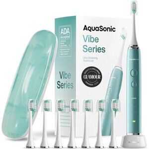 Aquasonic Vibe Series Ultra-Whitening Toothbrush – ADA Accepted Power
